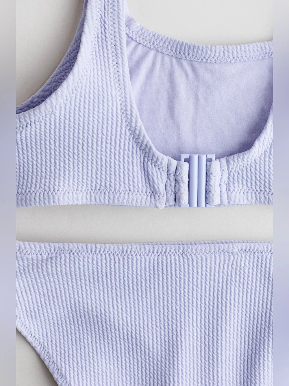 H&M Textured Two-Piece Swimsuit